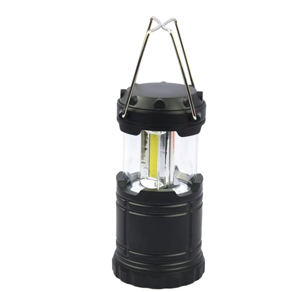 COB LED Camping Lamp Portable Collapsible Tent Lantern Light for Outdoor 