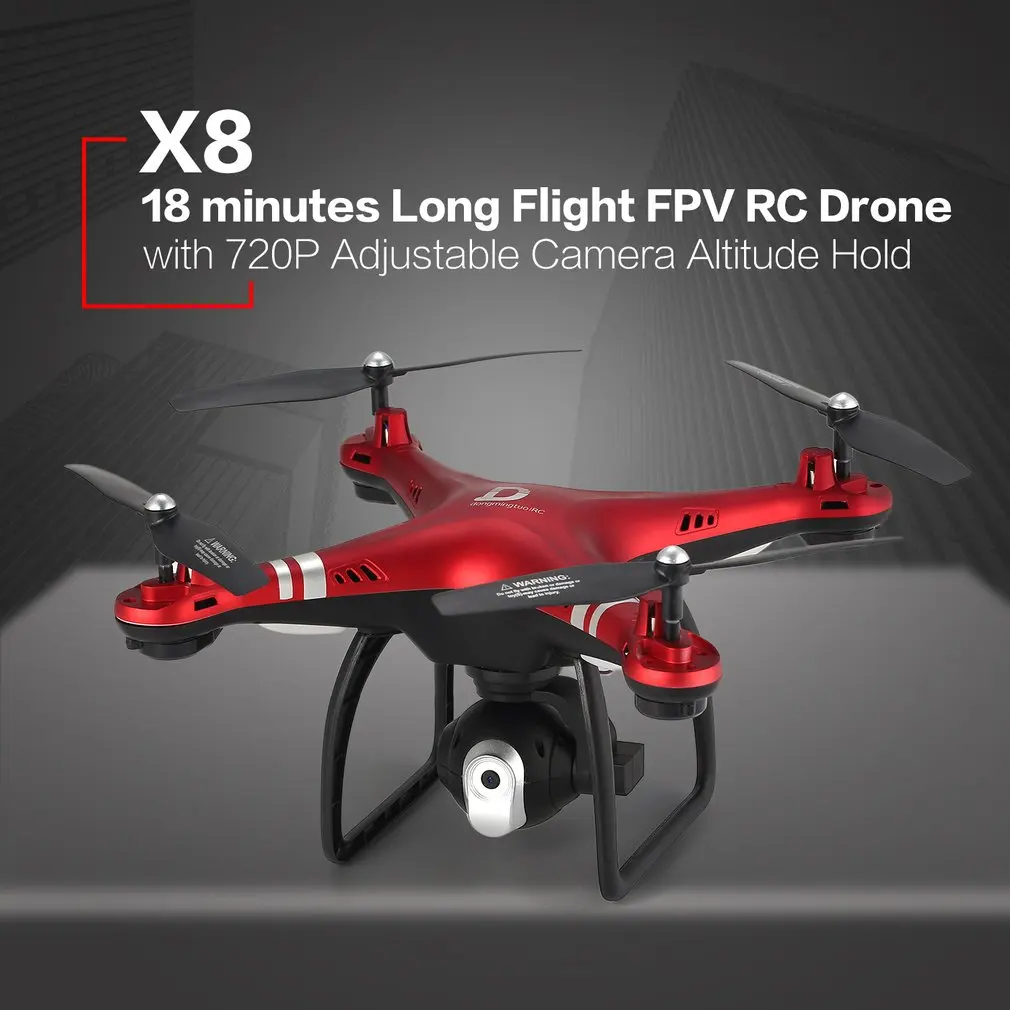 2,4G FPV RC Квадрокоптер Дрон с 720 P/0,3 MP регулируемая камера удержание высоты 3d-флип длинный полет Радиоуправляемый Дрон модель игрушки хобби