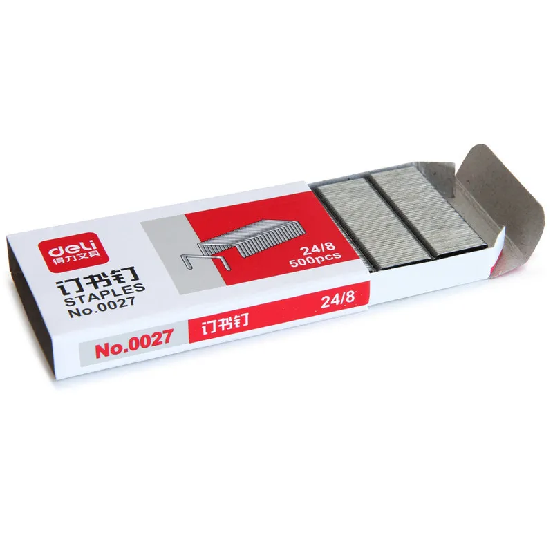 0027 Thick Nail Can Nail 50 Page Staples Thick Staples 24/8 Per Box 500 Office supplies classroom stationery stationery office s