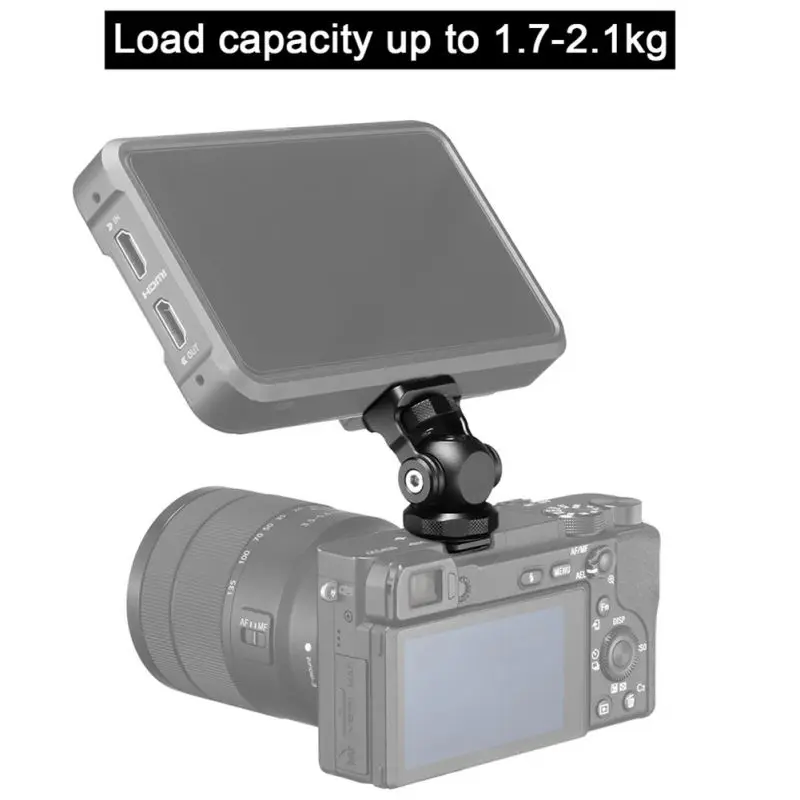 UURig R015 DSLR камера монитор кронштейн Мини шаровая Головка с холодным башмаком крепление Gimbal Rig для sony Canon Nikon DSLR аксессуар для камеры