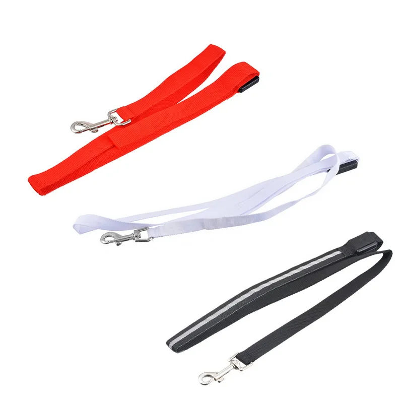 Dog Leash With Night LED Solid Nylon Dog Collar Adjustable Lead RopeNet Leashes Pet Dog Accessories
