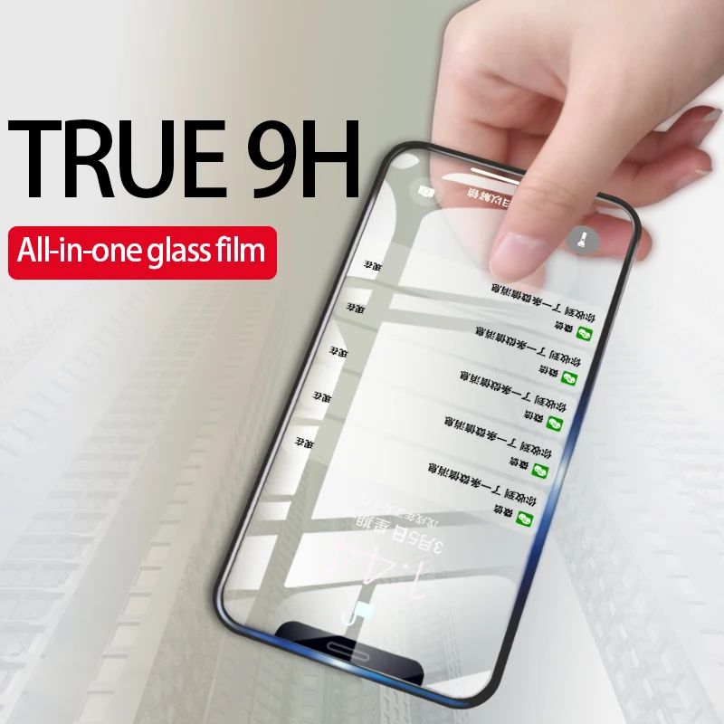 Закаленное стекло Защитная для iphone X XR XS Max 11 Pro Max HD Прозрачная анти-синяя пленка полное покрытие Защитная пленка для экрана