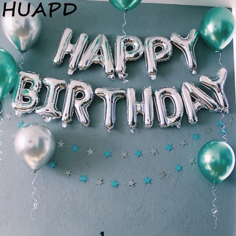 Воздушные шары с надписью Happy Birthday воздущные Детские игрушки из розового золота