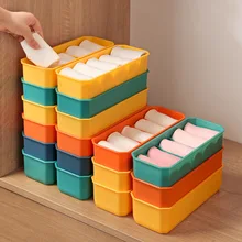 

Dividers Drawer Organizer Socks 5 Grids Box for Clothes Closet Organizer Storage Box Foldable Underwear Organizers Storage