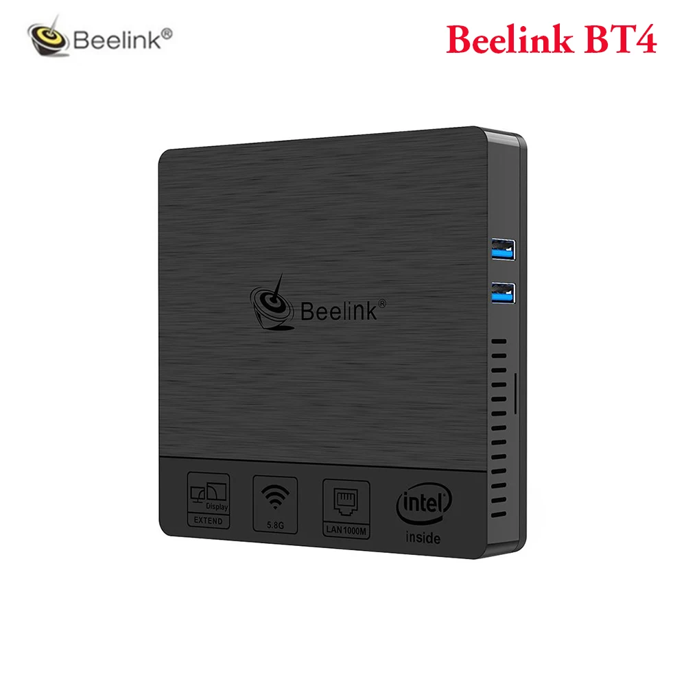Beelink BT4 мини ПК Intel Atom X5 Z8500 4G/64G 2 4G/5G двойной Wifi 4K высокой четкости HDMI + VGA USB3.0 1000