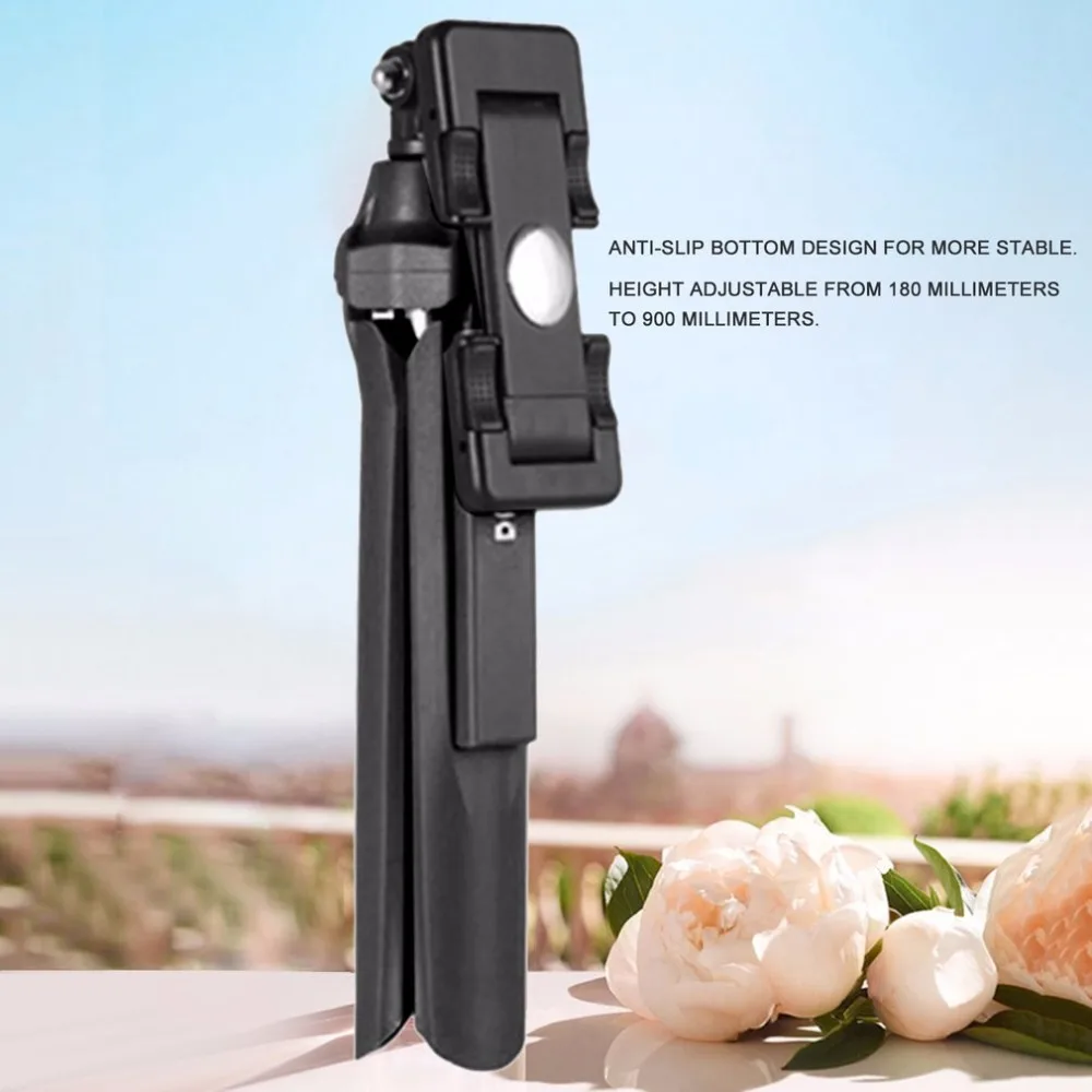 Ручной Мини-Штатив 3 в 1 Автопортрет монопод телефон Selfie Stick с Bluetooth пульт дистанционного спуска затвора для смартфонов камеры