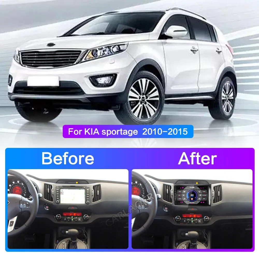 2Din автомобильный андроид радио мультимедиа плеер для KIA sportage 2010 2011 2012 2013 2 Din видео gps Navi плеер