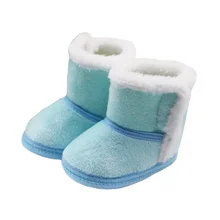 Bottines d'hiver antidérapantes pour bébés de 0 à 18 mois, chaussures chaudes en fourrure et neige 