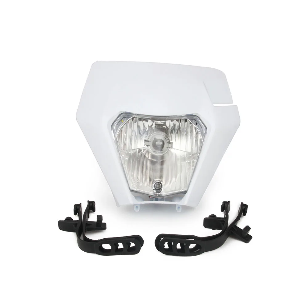 White Motorcycle Handguards Hand Handlebar Guards Headlight Headlamp For KTM XC XCW EXCF XCF XCW 150 250 300 350 450 500 - Цвет: White