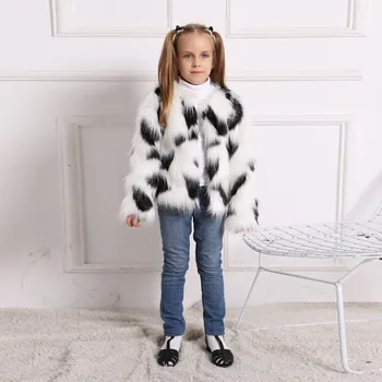 

Winter Fashion Baby Girl Faux Fur Coat Long Sleeve Jacket Children Fur Coats Kids Windbreak Children Clothes Outfit Plus Size