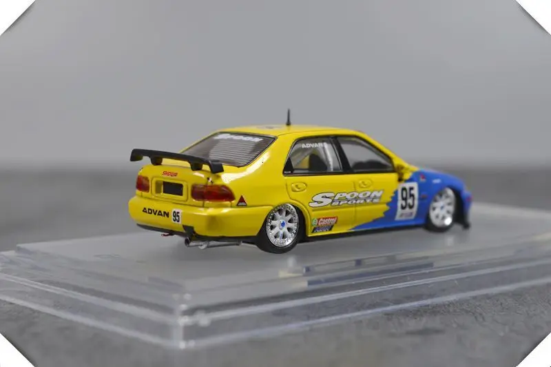 1: 64 масштабная модель автомобиля сплав литье под давлением синий Impreza WRX STI миниатюрная сцена Игрушка гоночный автомобиль стол коллекция подарок