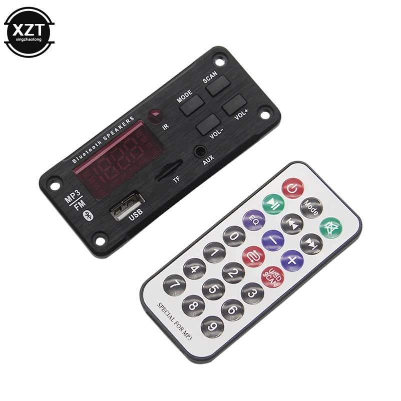 Wireless Bluetooth MP3 WMA WAV Decoder Board Audio Module USB TF AUX FM Audio Radio Module Digital LED Display Car accessories fm radio module bluetooth audio module