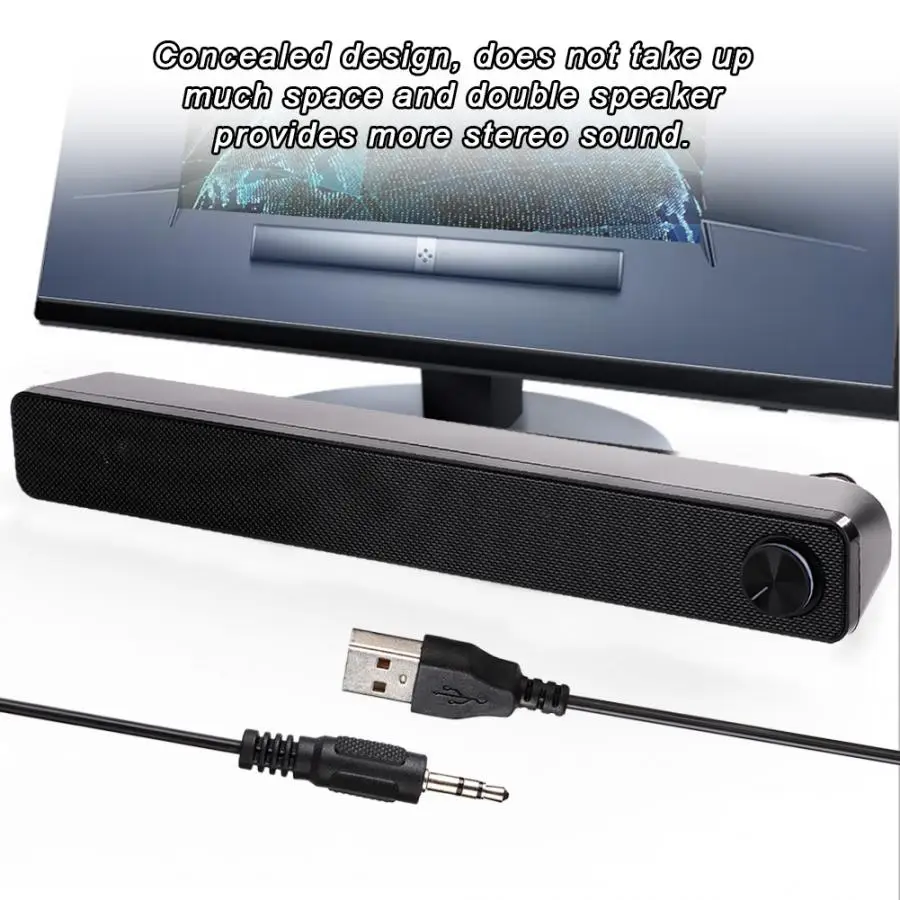  Sistema envolvente estéreo 3D de doble altavoz para ordenador de sobremesa para el hogar SADA V-195