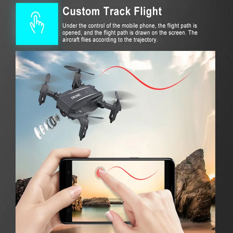 New WIFI FPV 1080p Camera altitude Hold mini drone Foldable altitude hold VR gesture control RC Quadcopter with 5mp camera