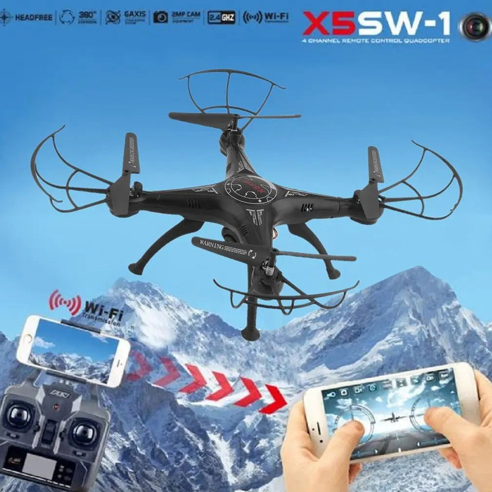 X5SW 1 6 осный гироскоп Квадрокоптер с дистанционным управлением Drone игрушки 2 4G 4 CH