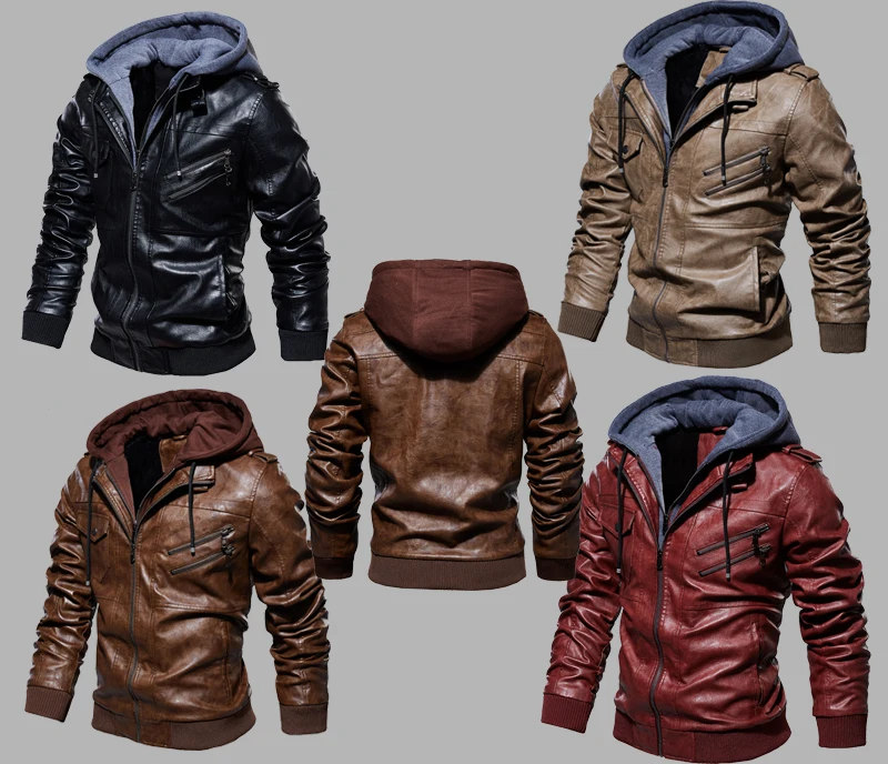 BOLUBAO, модные брендовые мужские Куртки из искусственной кожи, зимняя новинка, Мужская Удобная кожаная куртка, Мужская повседневная кожаная куртка с капюшоном, пальто