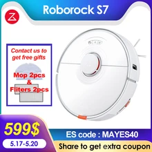 2021 Newest Roborock S7 Vacuum Cleaner Sonic Mopping Robot WiFi App Control Auto Sweep Dust Sterilize New Rubber Floating Brush