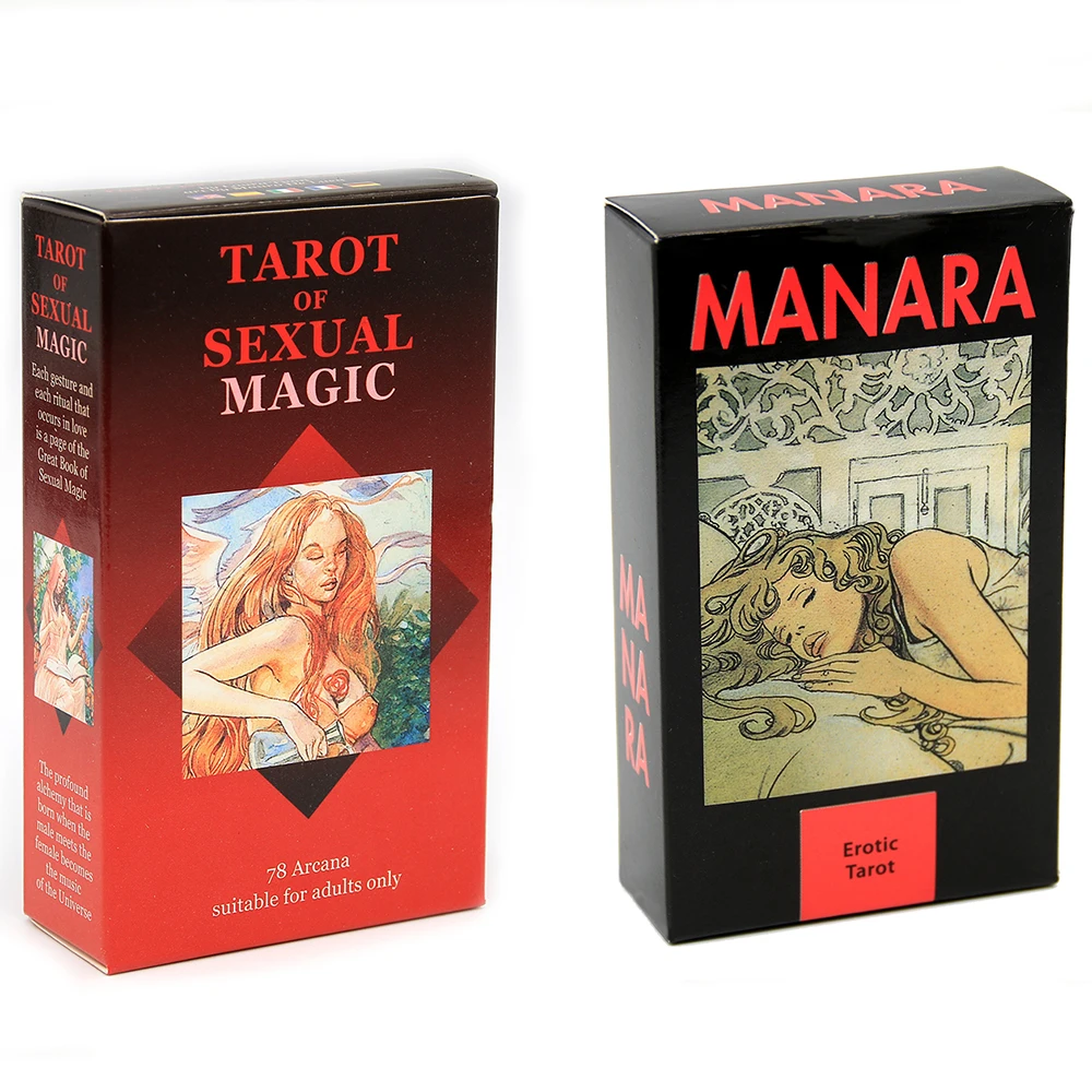 Juego de cartas de Tarot of Magic para hombre y mujer, 78 Arcans, Edición española, manara de la nuit Island Time