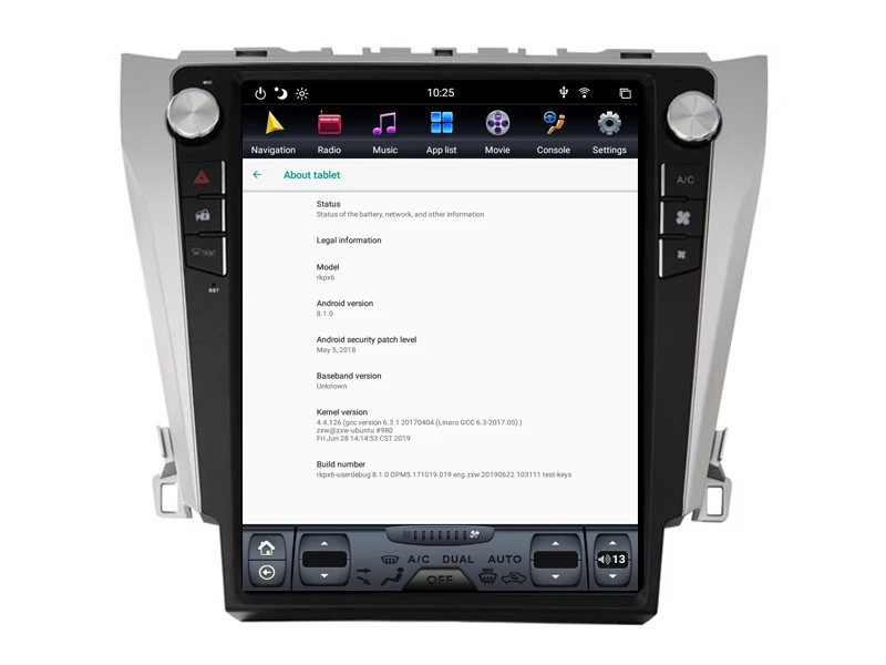 Китай хороший Tesla Android 8,1 навигация для TOYOTA CAMRY 2012- Bluetooth радио gps Мультимедиа PX6 процессор вертикальный экран