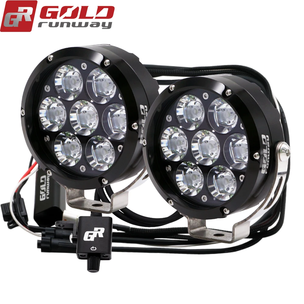 GOLDRUNWAYGR70XKITSChipsLED7500Lumen6000KStrobesMotorcycle