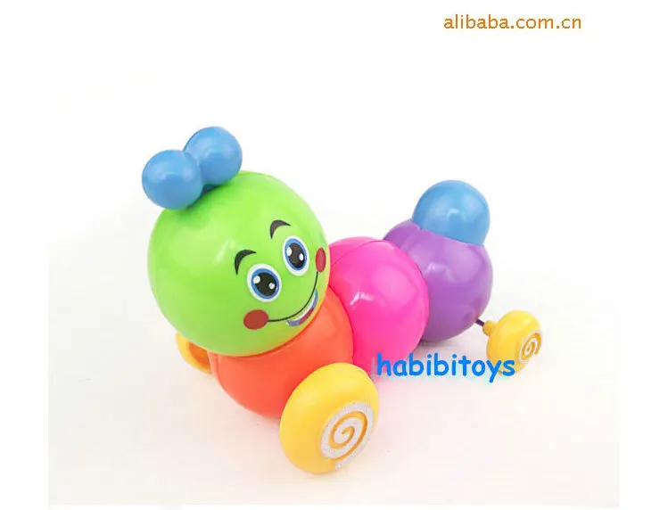 Educational Toy Manufacturers Wholesale Color Flexible Toy Worm Colorful Telescopic Caterpillar on Chain Toy