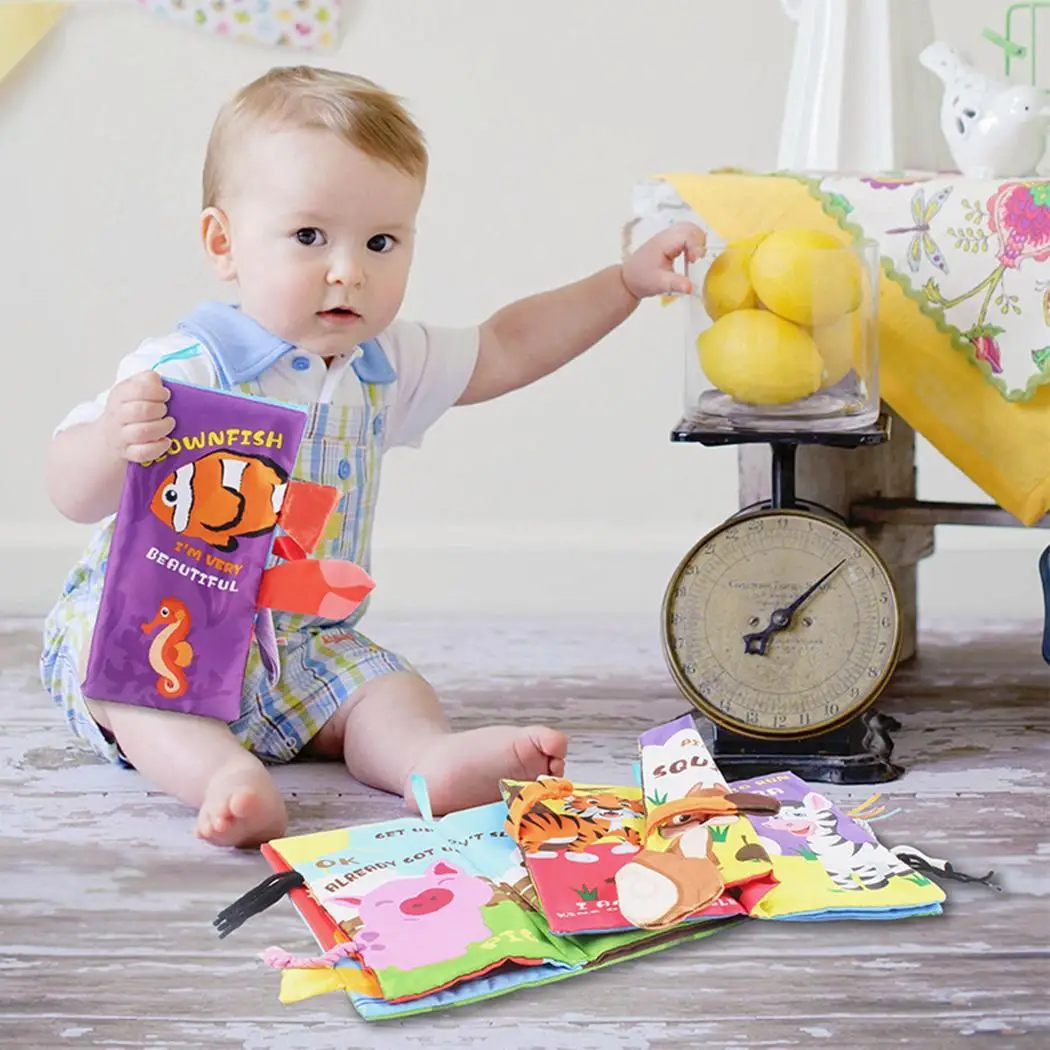 

Baby Soft Cloth Activity Book Cognize Book Kids EIntelligence Development Toys Casual Above 1 years old