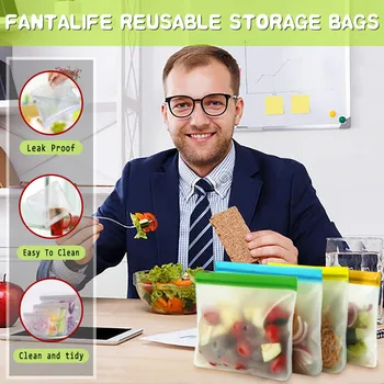 

plastic bag Reusable Storage ziplock bag food packaging cocina accesorios de cocina novedosos bolsas de plastico для дома и кухн