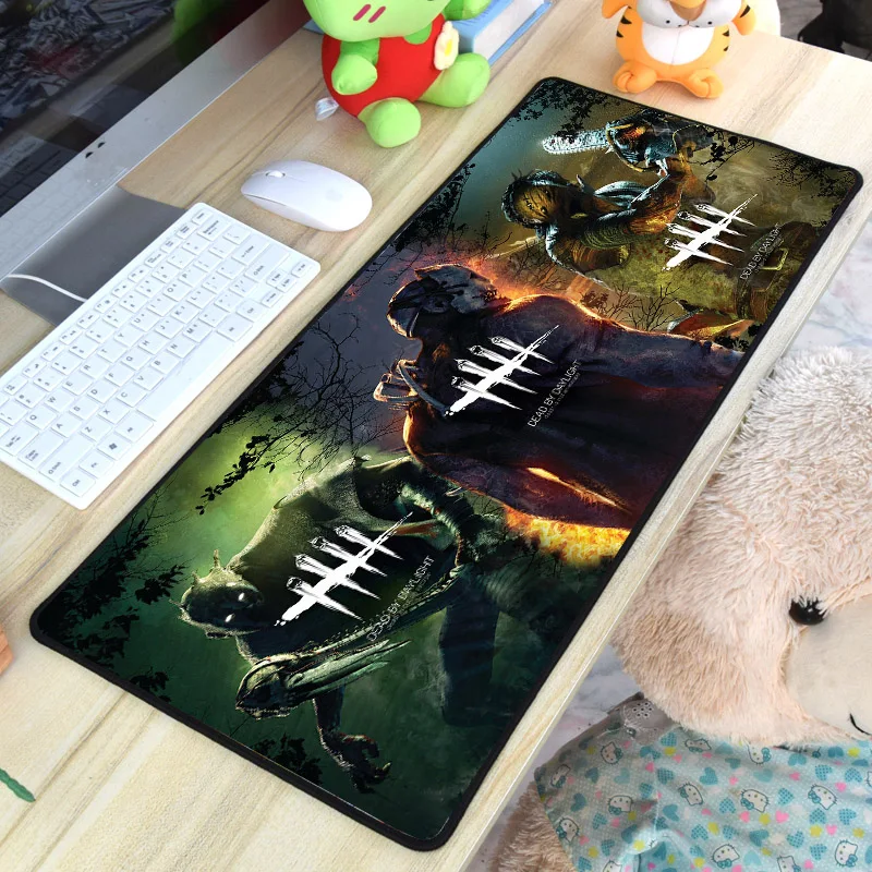 Игровой коврик для мыши с рисунком Dead By Daylight, большой размер, 400x900 мм, большой планшетный коврик, Pc Gamer, игровые коврики для мыши