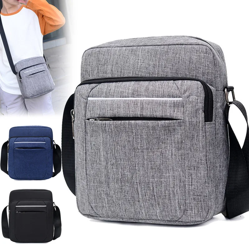 

2019 Korean-style Casual Men Oxford Bag Large Capacity Shoulder Change Mobile Phone Outdoor MEN'S Bag