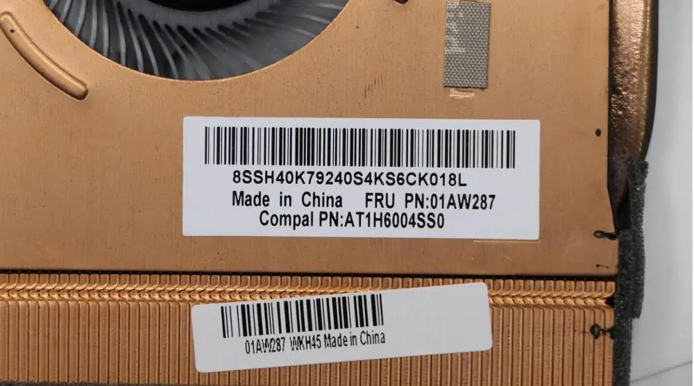 / lenovo ThinkPad E560P ноутбук процессор охлаждения радиатора и вентилятор SWG FRU 01AW287 01AW288