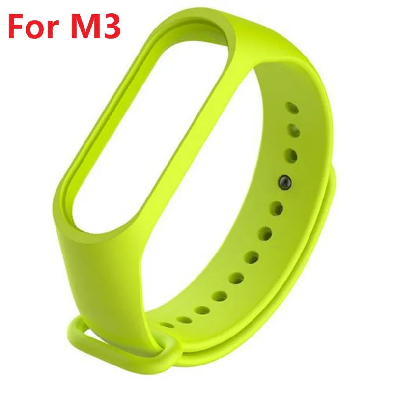 For Xiaomi Mi Band 3 1x силиконовый Смарт Браслет для xiaomi mi Band 3 4 спортивный ремешок для часов Ремешок для xiaomi mi band 3 4 браслет mi band 4 3 ремешок - Цвет: For Xiaomi Mi Band 3