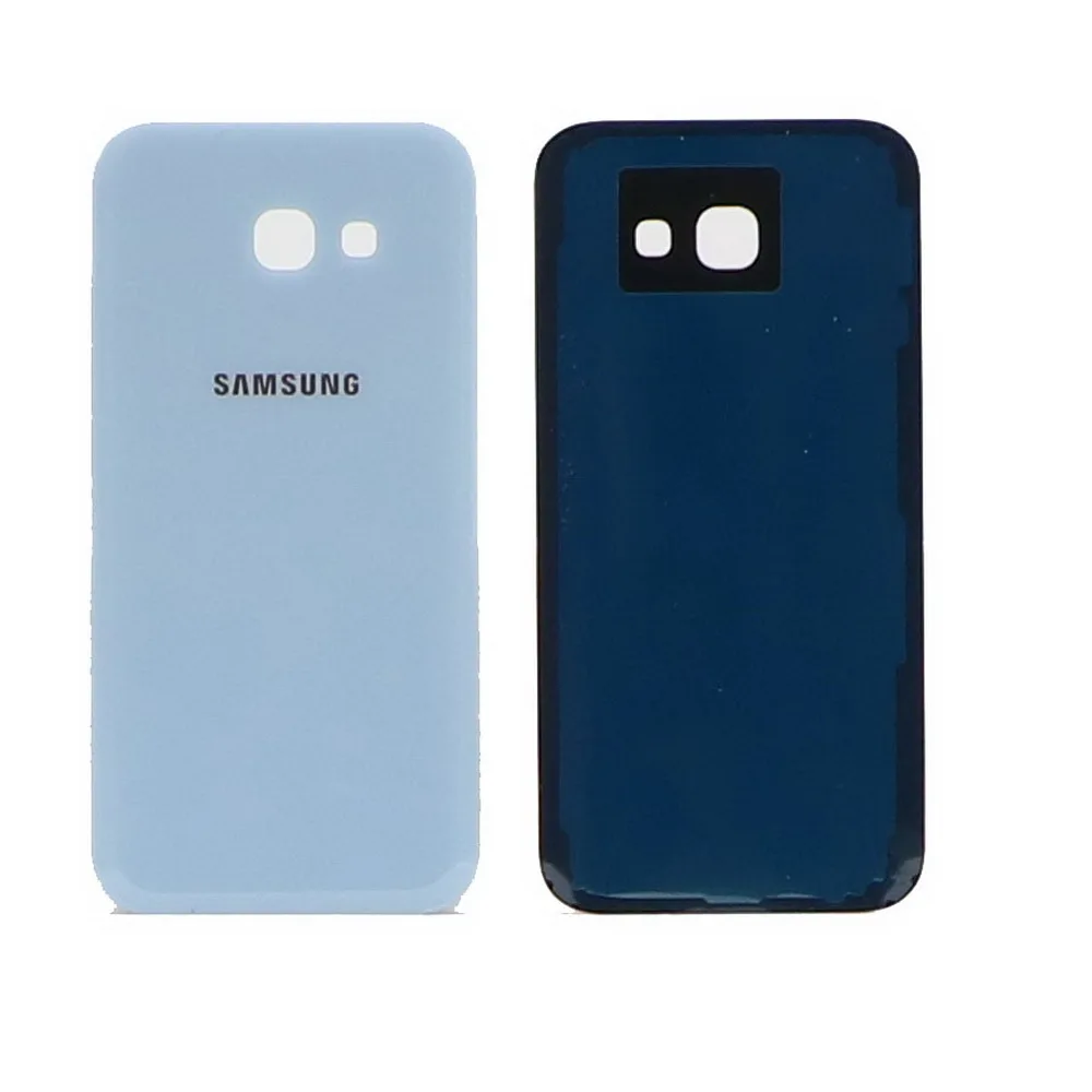 Для samsung Galaxy A5 A520 A520F Задняя крышка батареи чехол 3D стекло задняя крышка корпуса Замена для samsung A5 - Цвет: Синий