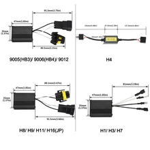 2 Pieces For Headlight Bulbs Canbus Error Free Anti Flicker Resistor Canceller Decoder H1 H3 H4 H7 H8 H11 9005 9006 9012