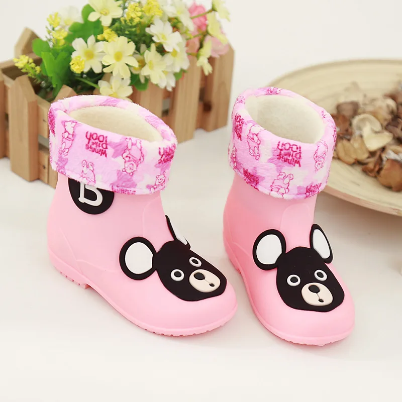 

Cartoon Anti-slip CHILDREN'S Rain Boots Men And Women Child-Style Rain Shoes Rubber Shoes Tube Rubber Boots Baby Rain Boots