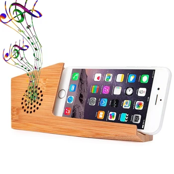 

Cell Phone Stand Holder Natural Bamboo Wood Phone Dock Sound Amplifier Stands Compatible Phone XS Max XR Plus Smartphones