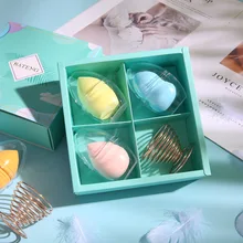 3 шт./компл. губка-тыква, набор яиц для массажа, косметический слоеный порошок, косметические спонжи, женский макияж, основа, губка, красота, макияж, инструменты