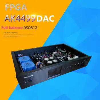 

Hxmelody AK4499 DAC Full Balanced Fever HIFI Music Hard Decode DSD512 Support PCM768K FPGA USB Interface w/ Remote Controller