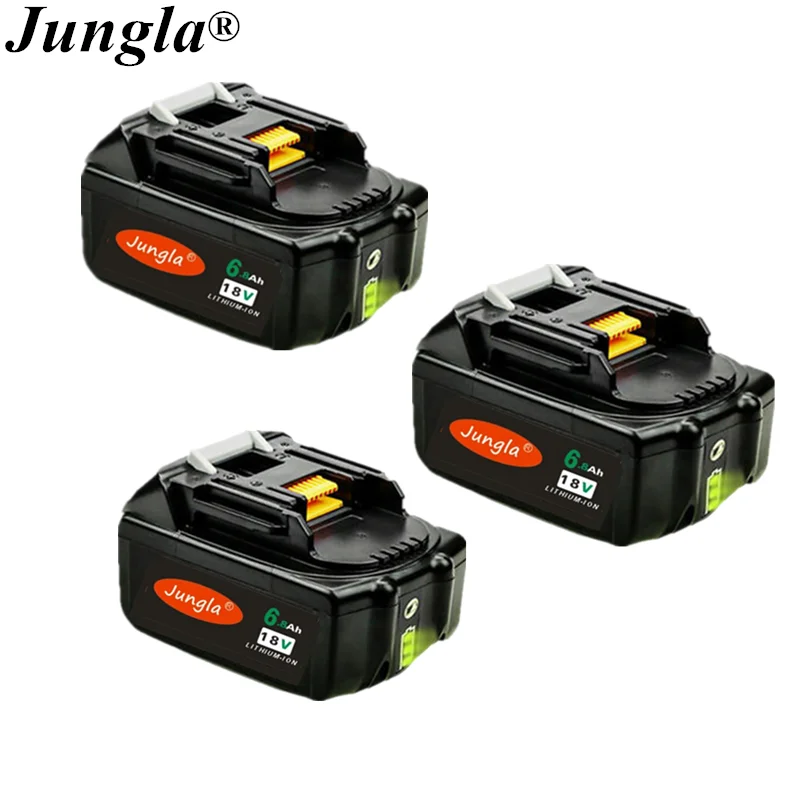 3PCS Original BL1850 18V 6.8Ah Replacement Battery 6800mah BL1840 BL1850 BL1860 Battery with LED Power Display 18V 6.8Ah BL1860