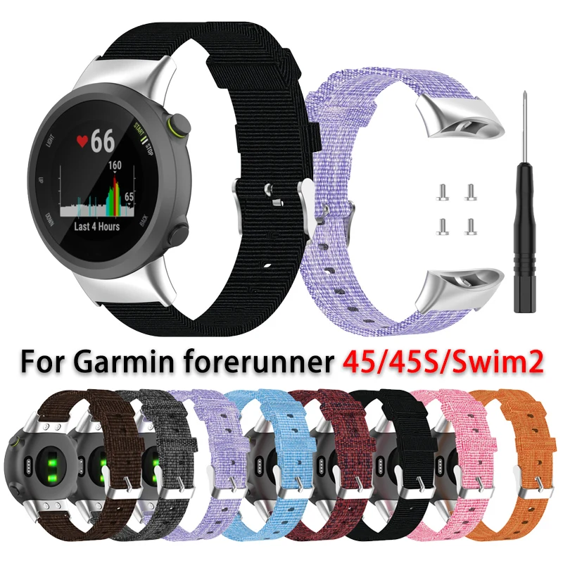 Ремешок для смарт-часов Garmin Forerunner 45 45S нейлоновый с инструментом | Электроника