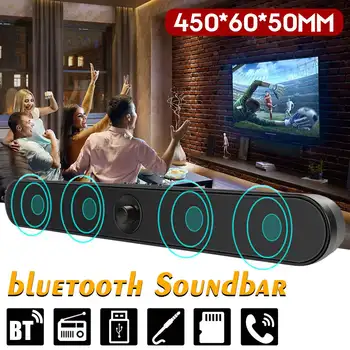 

Wireless Soundbar with bluetooth Stereo Wireless bluetooth Sound Bar Speaker System Home Theater TV Subwoofer for PC Laptop