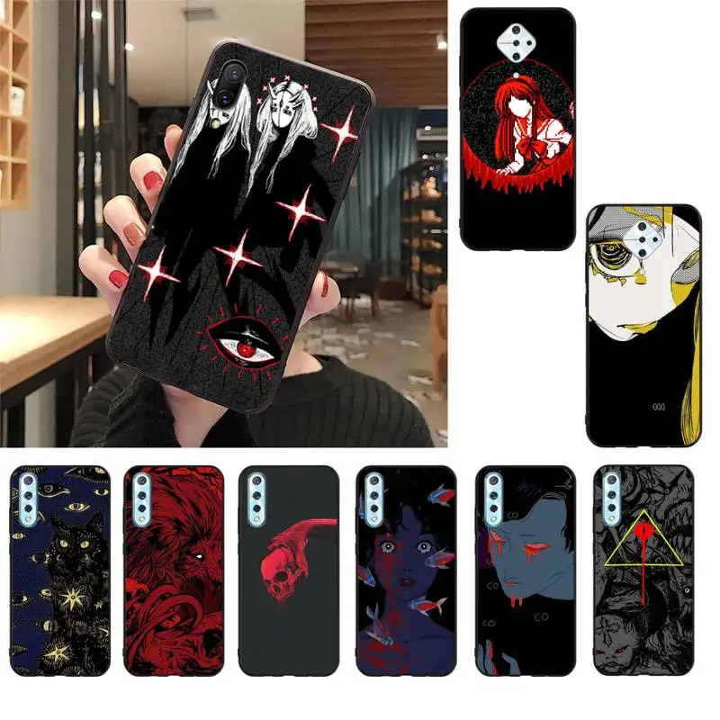 HTXian Dark red eyes Phone Case For Vivo V17 Neo Y91C Y11 Y19 Y17 Y15 U1 U3 V11i IQOO V11 V15 Pro | Мобильные телефоны и