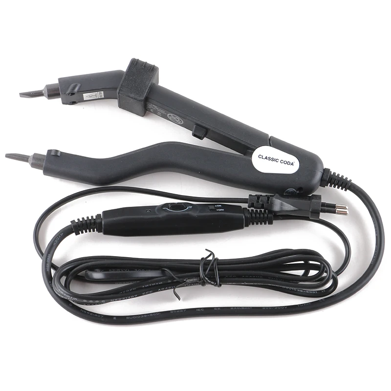 Black Adjustable Temperature 220℃ Professional Hair Extension Fusion Iron Heat Hair Connectors Keratin Melting Tool hair extension tool