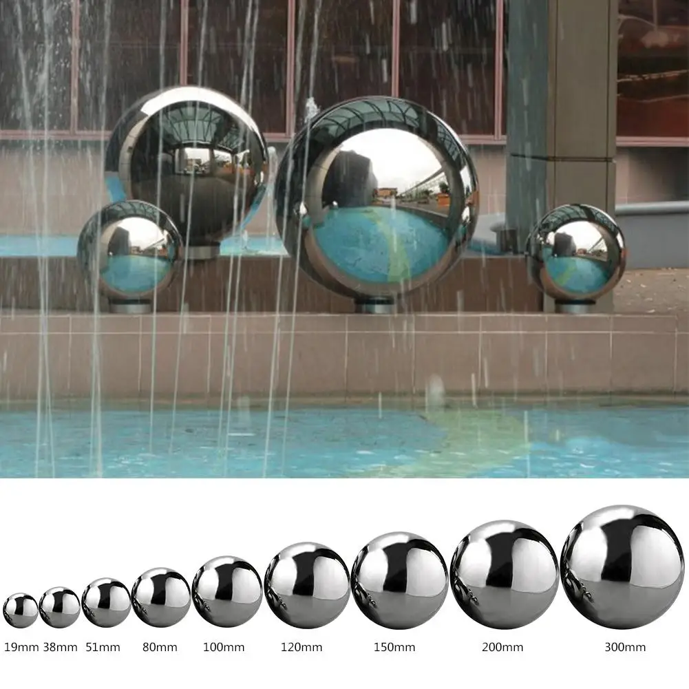 4-Inch Stainless Steel Gazing Ball - Mirror Polished Hollow Sphere For Garden & Home Decor