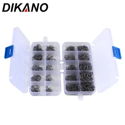 100-500 Pcs Fishing Hooks Set With Box High Carbon Steel Barbed Fish Hook for Saltwater Winter Carp Fishing Goods Accessories