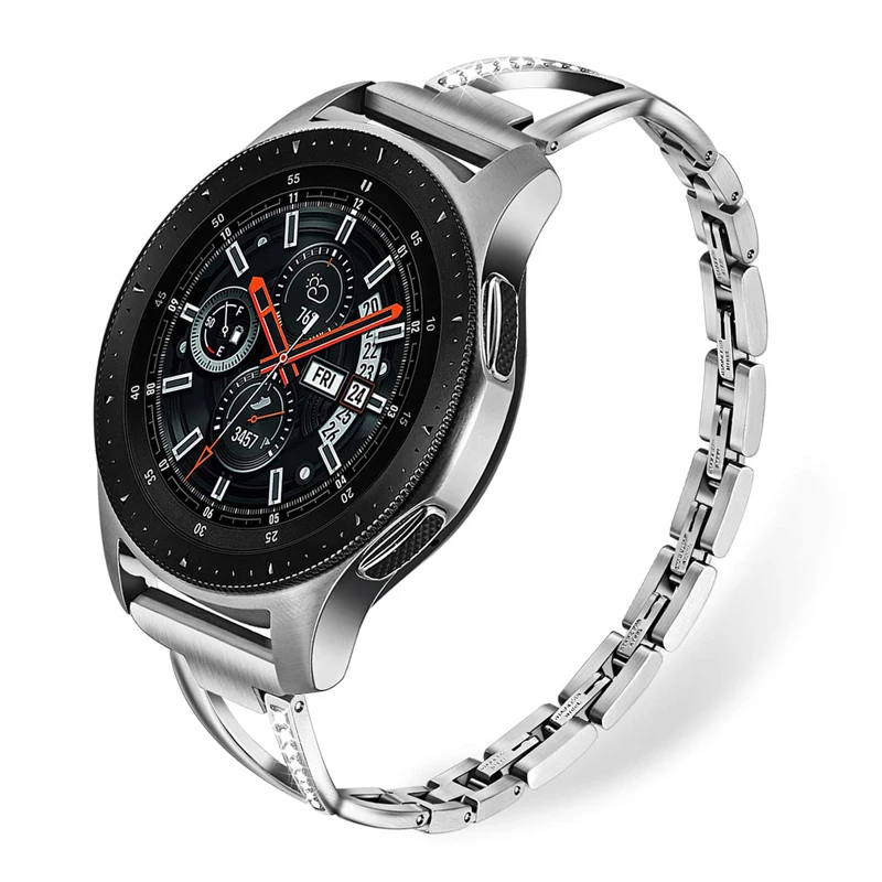 Ремешок металлический для Samsung galaxy watch 46 мм gear S3 Frontier huawei gt 2 браслет Amazfit GTR 47 huami