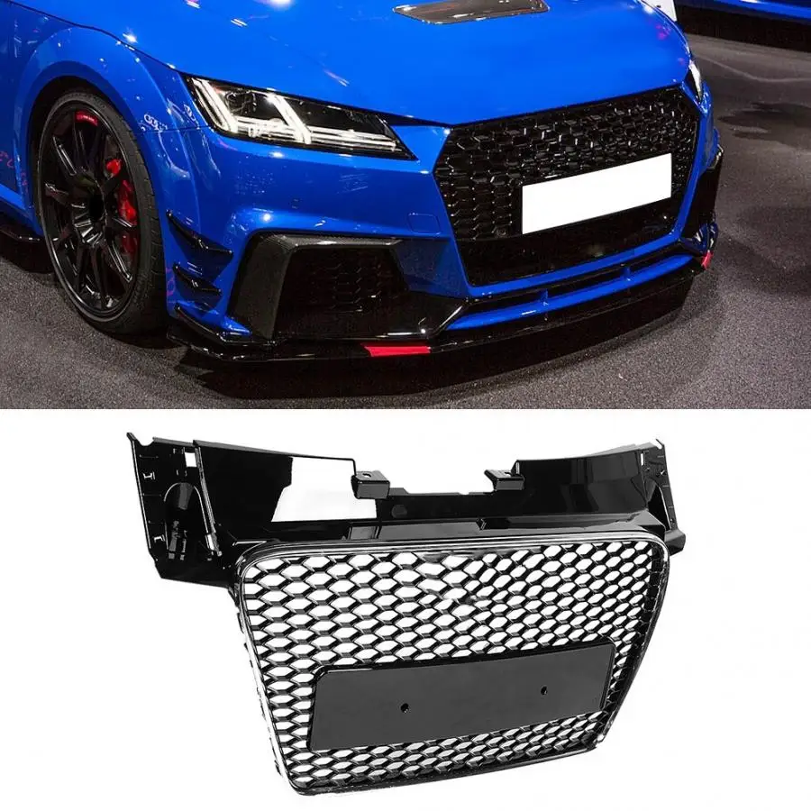 Решетка для переднего бампера автомобиля, решетка для TTRS, стиль для Audi TT/TTS 8J 2006 2007 2008 2009 2010 2011 2012-, автомобильные аксессуары