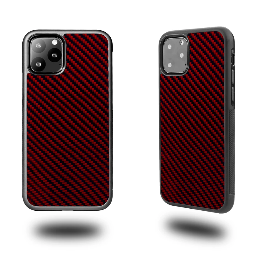 

Real Red Carbon Fiber Glossy Case for iPhone 11 Cover Ultra Hybrid Soft TPU for iPhone 11PRO 11PRO Max Mobile Phone Case