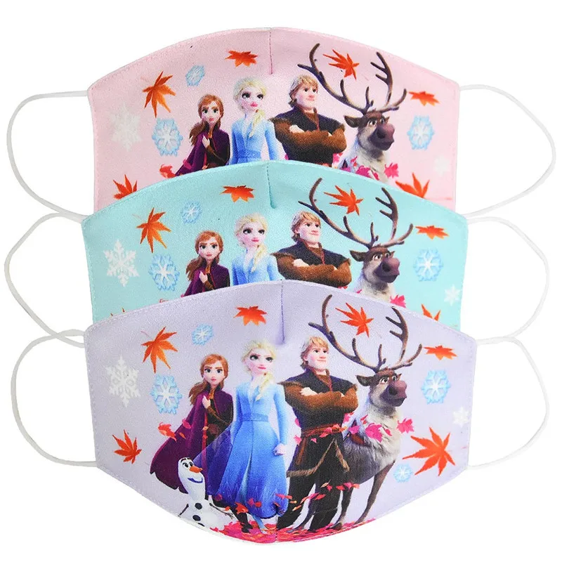 

Frozen Anti Dust Face Mouth Mask Reusable Breathable Cotton Protective Children Kid Cartoon Cute PM2.5 Anti-Dust Mouth Face Mask