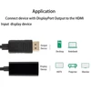 GRWIBEOU-Adaptador de Cable de DP a HDMI macho a hembra para portátil, PC, pantalla, Compatibilidad de puertos, 4k, 1080P, HDMI, convertidor de Cable HDTV ► Foto 2/6