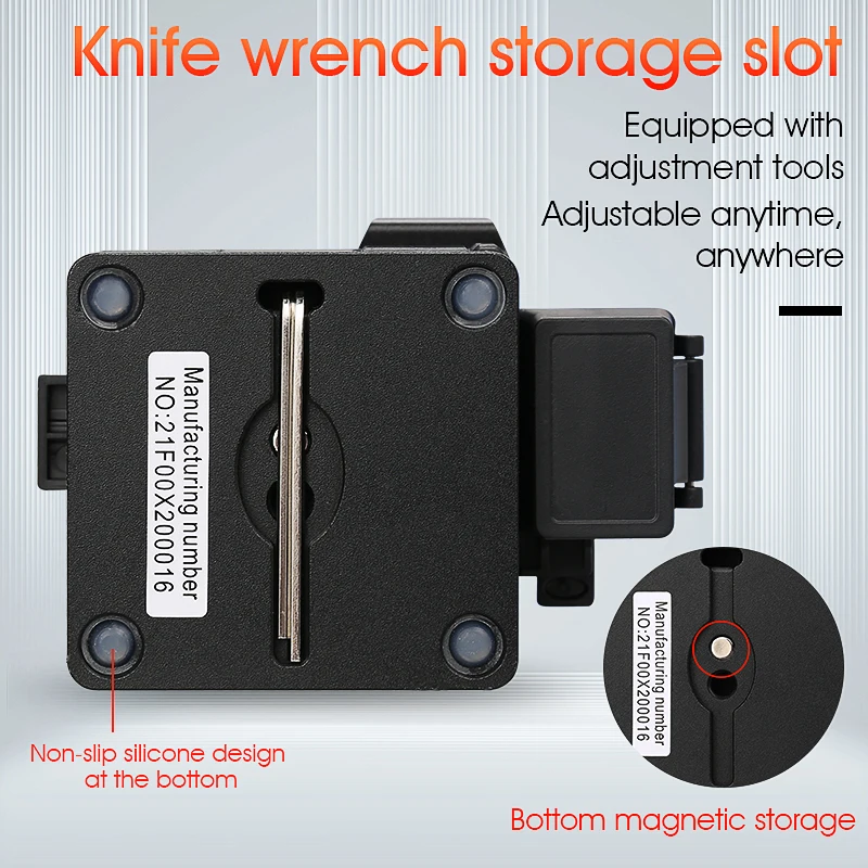 COMPTYCO AUA-X2 High Precision Fiber Cleaver With Waste Fiber Box,FTTH Cutting Tools Fiber Optic Cable Cutter 24 Surface Blade